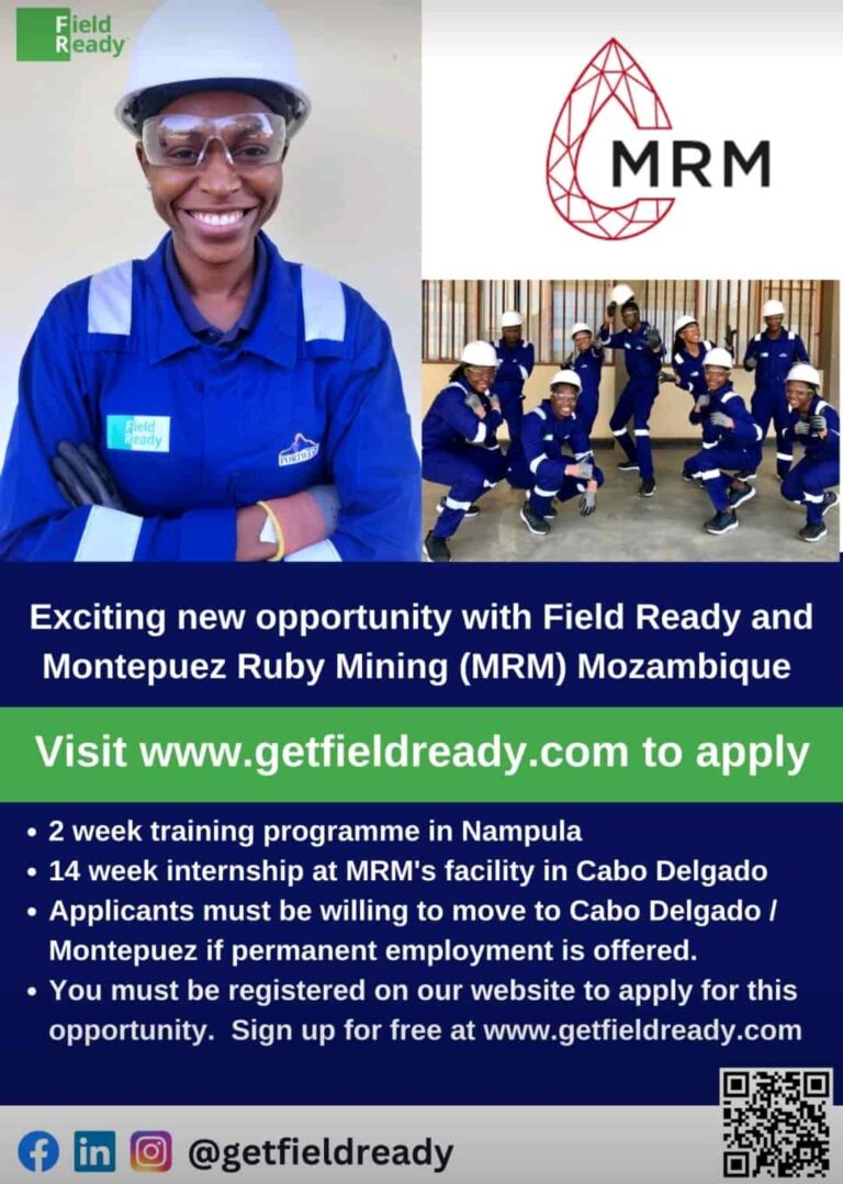 Field Ready Programa de Formação e Estágio na Montepuez Ruby Mining em