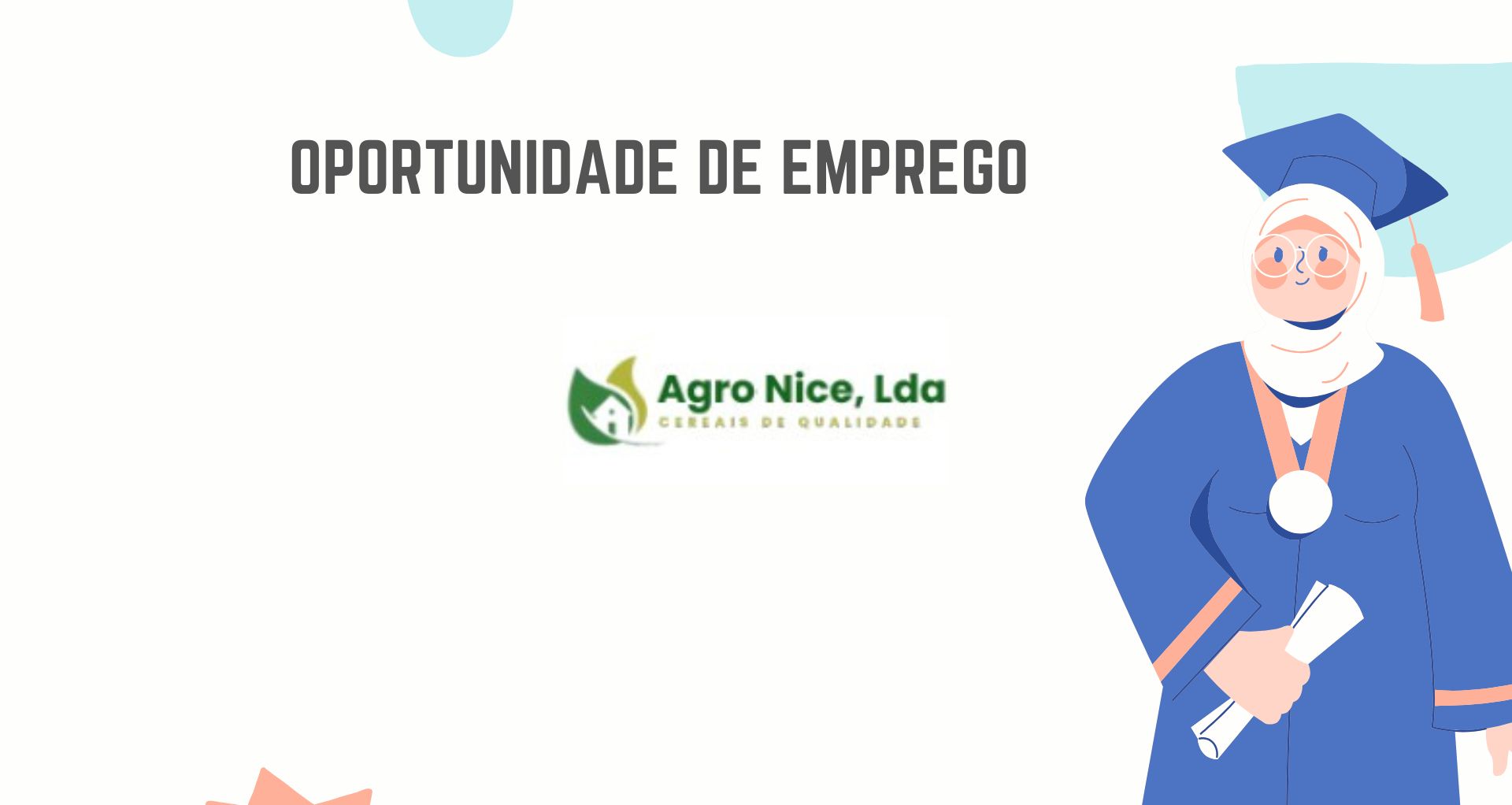 Vagas Para (05) Especialistas Séniores em Produção e Capacitação Agrícola (m/f)
