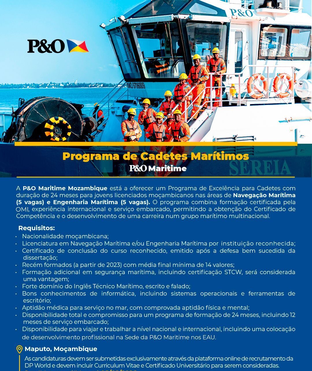 Programa de Excelência para Cadetes Marítimos