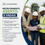 A ALPS Resilience está a recrutar (09) Profissionais de diferentes áreas